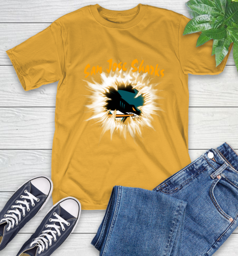 San Jose Sharks NHL Hockey Adoring Fan Rip Sports T-Shirt 2