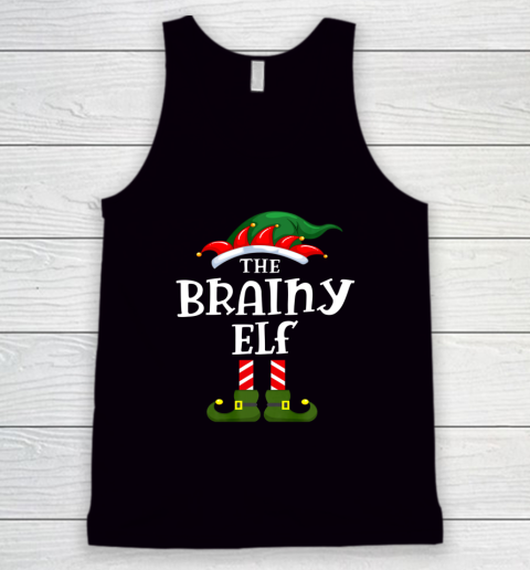 The Brainy ELF Christmas Pajama Family Tank Top