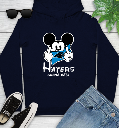NFL Carolina Panthers Haters Gonna Hate Mickey Mouse Disney Football T Shirt_000 Youth Hoodie 3