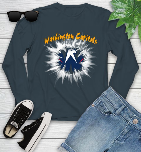 Washington Capitals NHL Hockey Adoring Fan Rip Sports Youth Long Sleeve 9