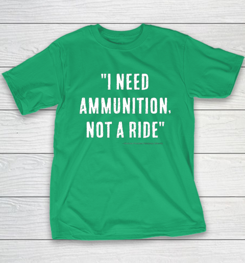 I Need Ammunition Not A Ride Ukrainian President Zelensky Youth T-Shirt 4
