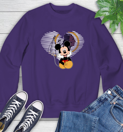 NFL Washington Redskins The Heart Mickey Mouse Disney Football T Shirt_000 Sweatshirt 4