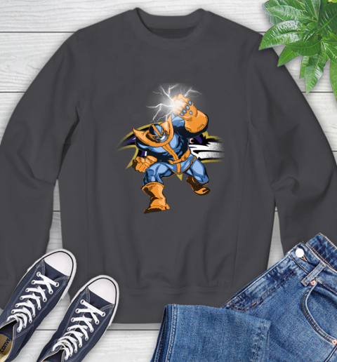 Baltimore Ravens NFL Football Thanos Avengers Infinity War Marvel Sweatshirt 6