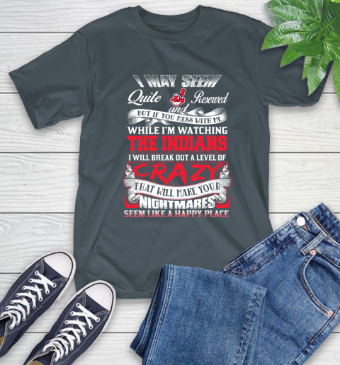 Cleveland Indians MLB Baseball Don't Mess With Me While I'm Watching My Team T-Shirt 10