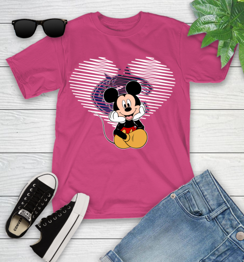NHL Vancouver Canucks The Heart Mickey Mouse Disney Hockey Youth T-Shirt 11