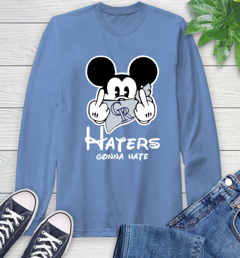 MLB Colorado Rockies Gonna Hate Mickey Mouse Disney Baseball T Shirt_000 Long Sleeve T-Shirt 12