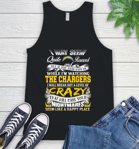 Los Angeles Chargers NFL Football Don't Mess With Me While I'm Watching My Team Tank Top
