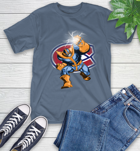Montreal Canadiens NHL Hockey Thanos Avengers Infinity War Marvel T-Shirt 8