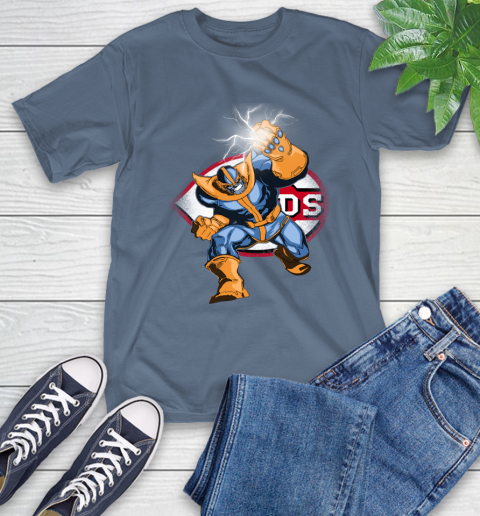 Cincinnati Reds MLB Baseball Thanos Avengers Infinity War Marvel T-Shirt 8