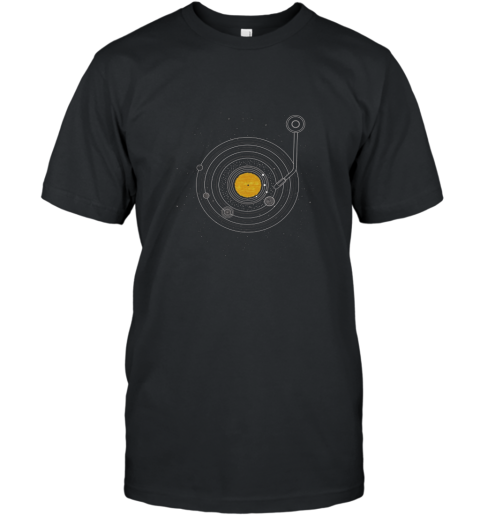 Cosmic Symphony Galaxy Space Record Vintage Graphic Tee T-Shirt