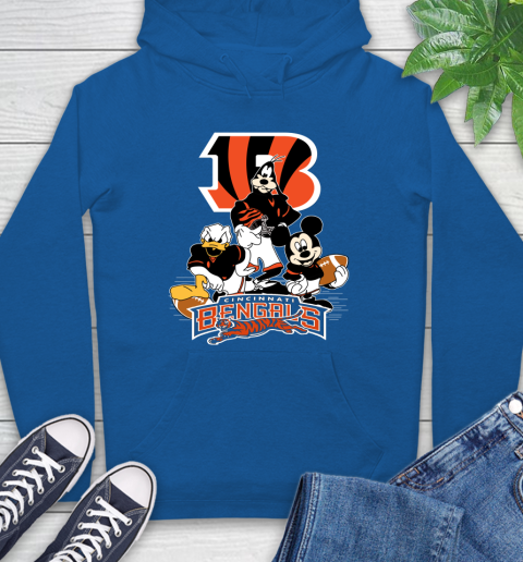 NFL Cincinnati Bengals Mickey Mouse Donald Duck Goofy Football Shirt Hoodie 9