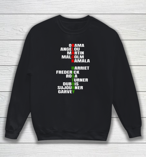 Obama Angelou Inspirational African Black History Month Sweatshirt