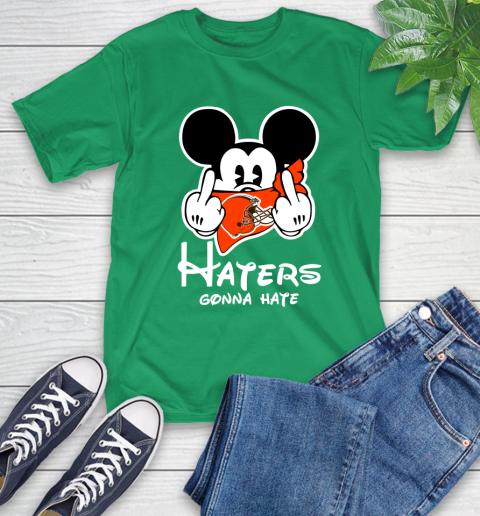NFL Cleveland Browns Haters Gonna Hate Mickey Mouse Disney Football T Shirt T-Shirt 7