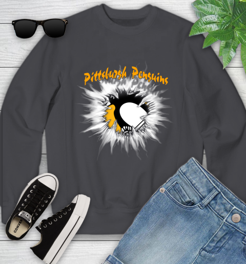 Pittsburgh Penguins NHL Hockey Adoring Fan Rip Sports Youth Sweatshirt 5