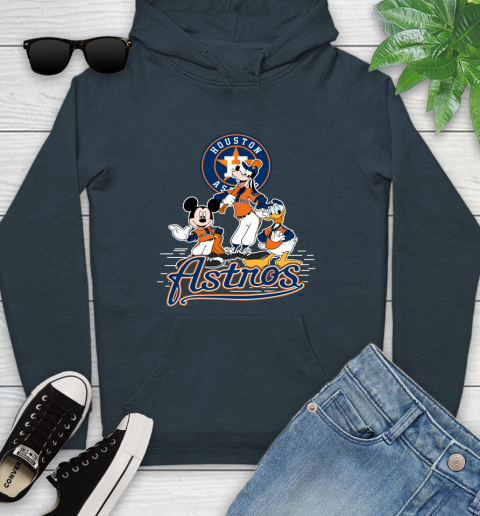 MLB Houston Astros Mickey Mouse Donald Duck Goofy Baseball T Shirt Youth Hoodie 10