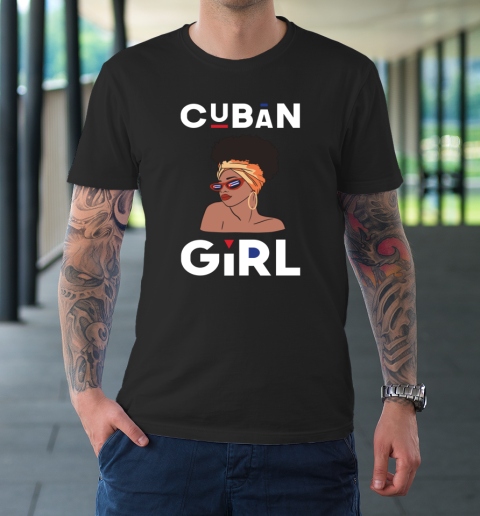 Cuban Girl Shirt Cuban Pride Black Pride Cuba Cubanita T-Shirt