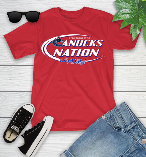 NHL A True Friend Of The Vancouver Canucks Dilly Dilly Hockey Sports Youth T-Shirt 13