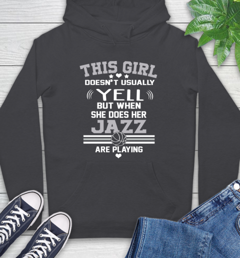 Utah Jazz Nba Basketball I Yell When My Team Is Playing Hoodie