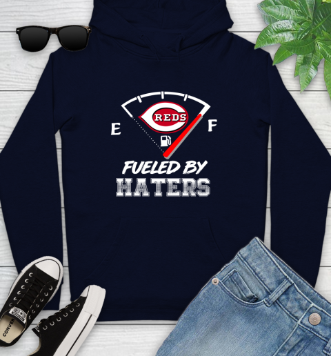 Cincinnati Reds MLB Baseball Fueled By Haters Sports Youth Hoodie 3