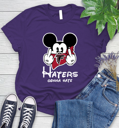 NFL Atlanta Falcons Haters Gonna Hate Mickey Mouse Disney Football T Shirt Women's T-Shirt 4