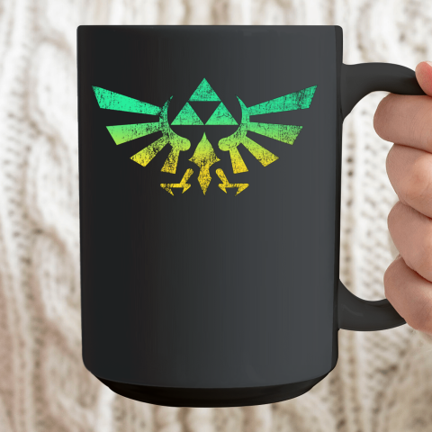 Triforce Shirt Legend of Zelda Ceramic Mug 15oz 2