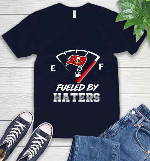 Tampa Bay Buccaneers NFL Football Fueled By Haters Sports V-Neck T-Shirt 2