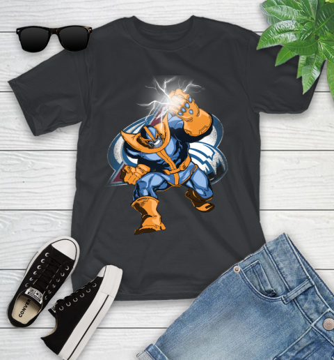 Colorado Avalanche NHL Hockey Thanos Avengers Infinity War Marvel Youth T-Shirt