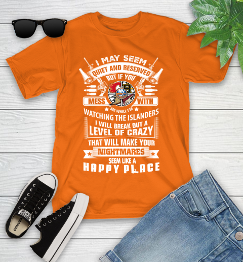 New York Islanders NHL Hockey Don't Mess With Me While I'm Watching My Team Sports Youth T-Shirt 9