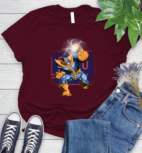 New York Giants NFL Football Thanos Avengers Infinity War Marvel Women's T-Shirt 7