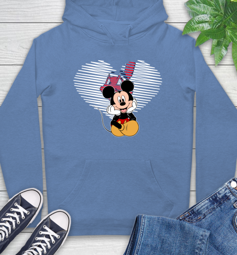 MLB Cleveland Indians The Heart Mickey Mouse Disney Baseball T Shirt_000 Hoodie 11