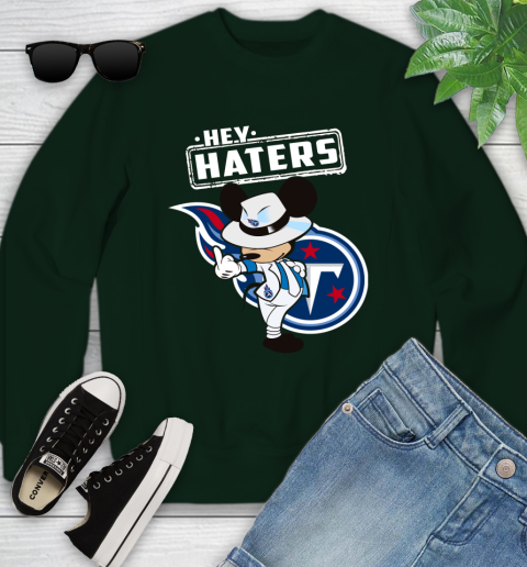 NFL Hey Haters Mickey Football Sports Tennessee Titans Youth Sweatshirt 9