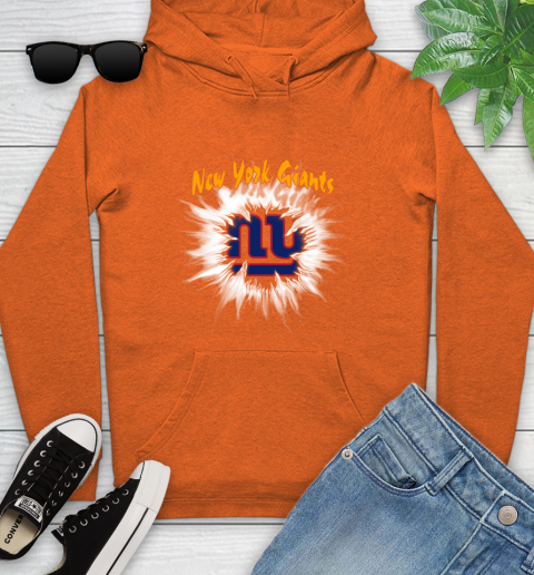 New York Giants NFL Football Adoring Fan Rip Sports Youth Hoodie 4