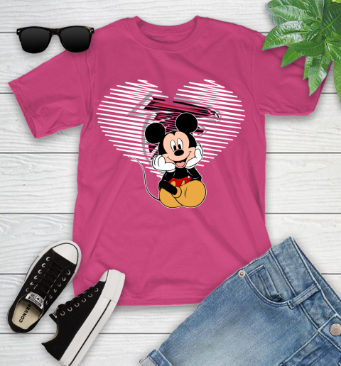NFL Atlanta Falcons The Heart Mickey Mouse Disney Football T Shirt_000 Youth T-Shirt 11
