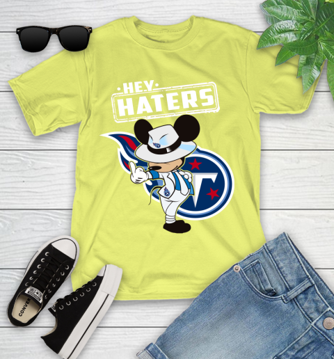 NFL Hey Haters Mickey Football Sports Tennessee Titans Youth T-Shirt 10