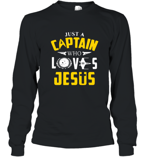 Just A Captain Who Loves Jesus Shirt Long Sleeve