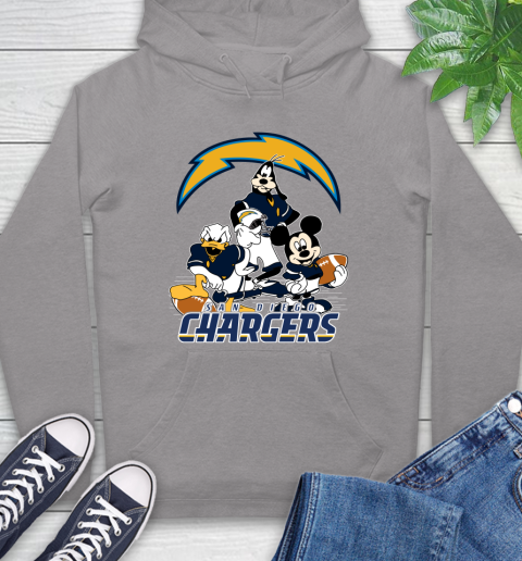 NFL San Diego Chargers Mickey Mouse Donald Duck Goofy Football Shirt Hoodie 6