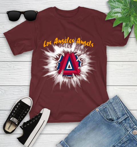 Los Angeles Angels MLB Baseball Adoring Fan Rip Sports Youth T-Shirt 14