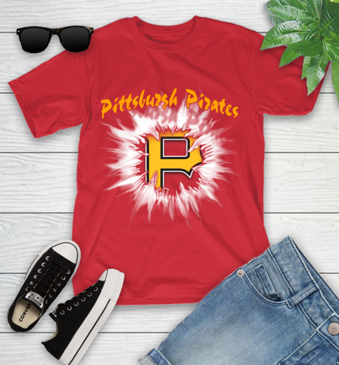 Pittsburgh Pirates MLB Baseball Adoring Fan Rip Sports Youth T Shirt