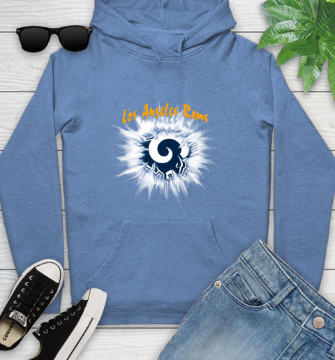 Los Angeles Rams NFL Football Adoring Fan Rip Sports Youth Hoodie 13