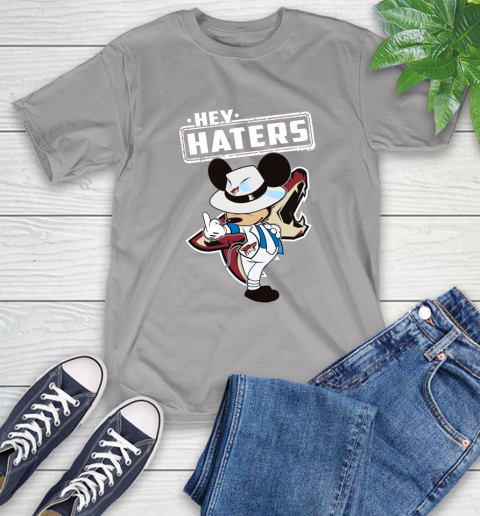 NHL Hey Haters Mickey Hockey Sports Arizona Coyotes T-Shirt 6