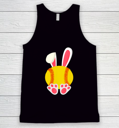 Easter Bunny Rabbit Baseball Funny Tank Top