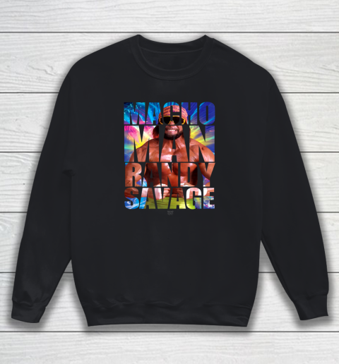 Randy Macho Man Savage WWE Disco Splash Sweatshirt 1