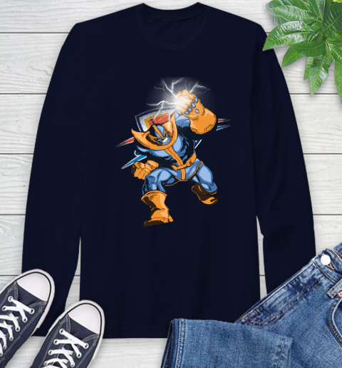 Oklahoma City Thunder NBA Basketball Thanos Avengers Infinity War Marvel Long Sleeve T-Shirt 3