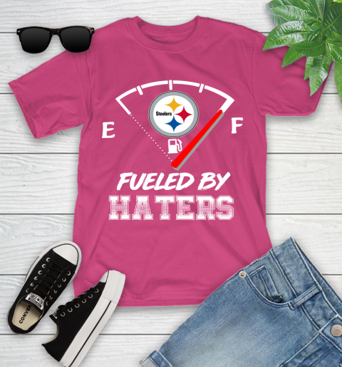 Pittsburgh Steelers NFL Football Fueled By Haters Sports Youth T-Shirt 11