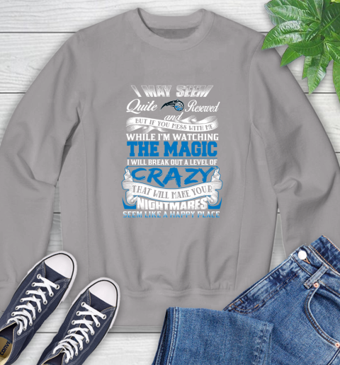 Orlando Magic NBA Basketball Don't Mess With Me While I'm Watching My Team Sweatshirt 5