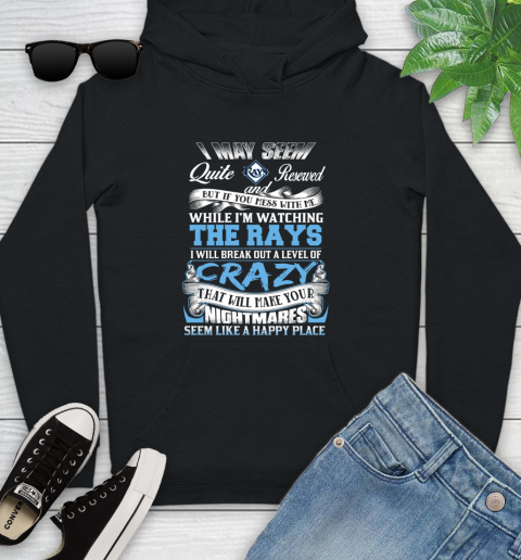 Tampa Bay Rays MLB Baseball Don't Mess With Me While I'm Watching My Team Youth Hoodie