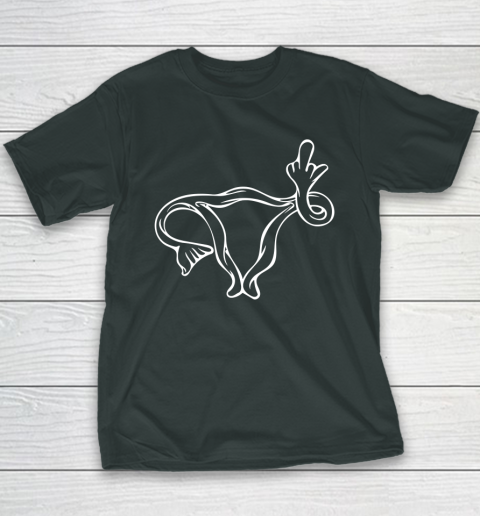 Middle Finger Uterus Youth T-Shirt 3