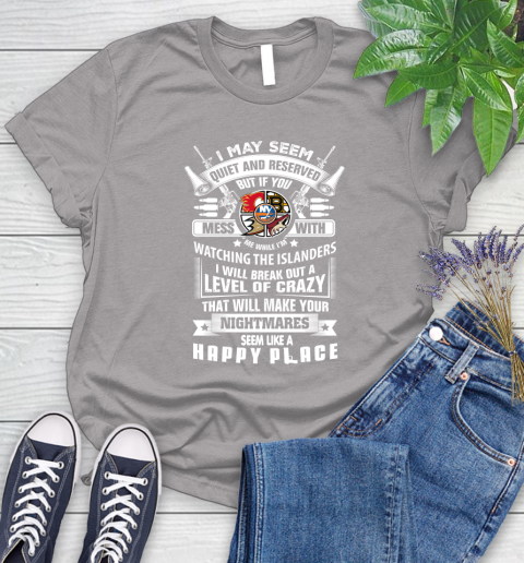 New York Islanders NHL Hockey Don't Mess With Me While I'm Watching My Team Sports Women's T-Shirt 5