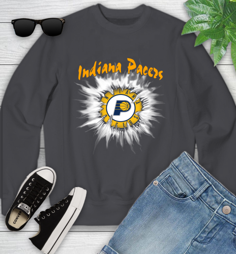 Indiana Pacers NBA Basketball Rip Sports Youth Sweatshirt 5