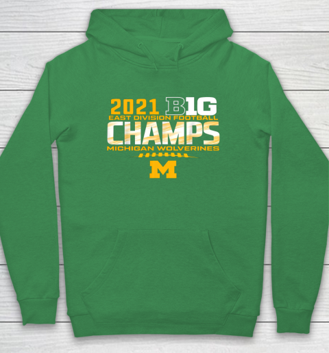 Michigan Big Ten 2021 East Division Champ Champions Hoodie 13